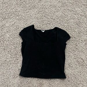 Garage Black Crop Top